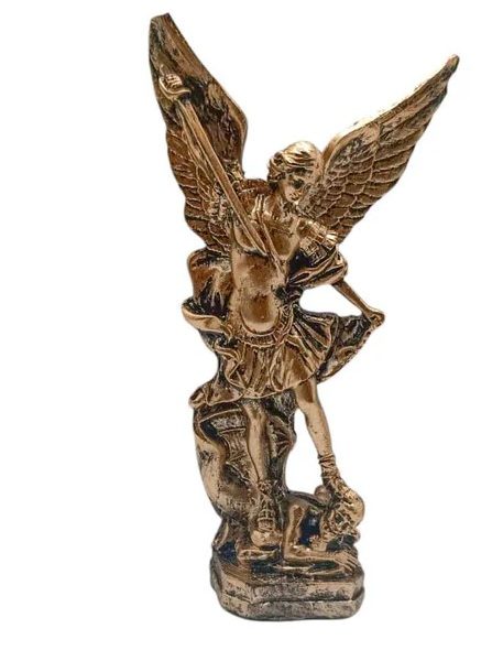 San Miguel Arcángel – Color Bronce 12 cm