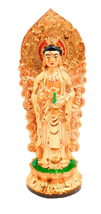 600102146-03 Kuan Yin – Diosa de la Compasión – 18 cm en Resina - Imagen 1