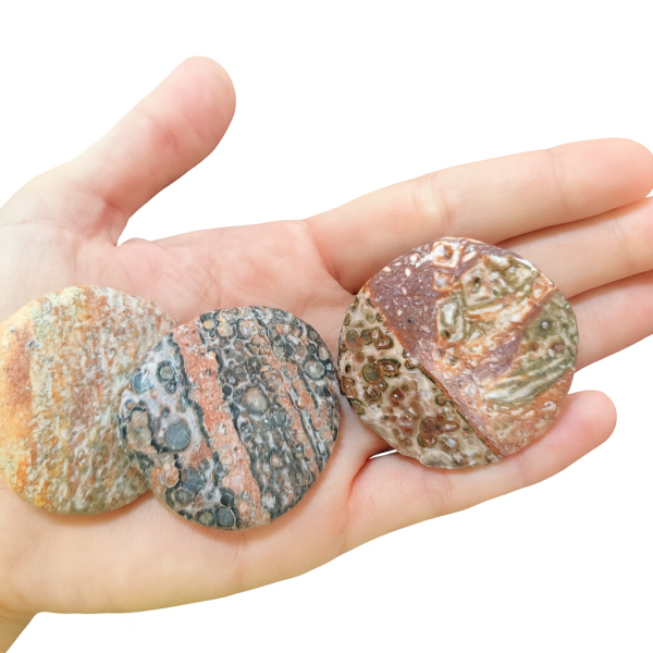 CANTO PLANO Jaspe Piel de Leopardo (Leopard Skin Jasper)