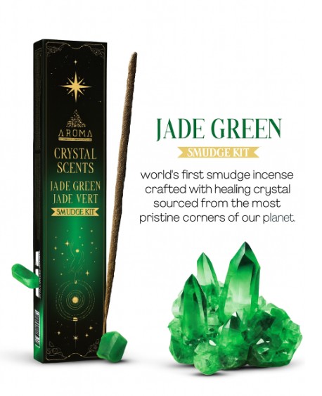 Incienso Jade Verde Aroma Crystal Scents – Equilibrio y Armonía Energética
