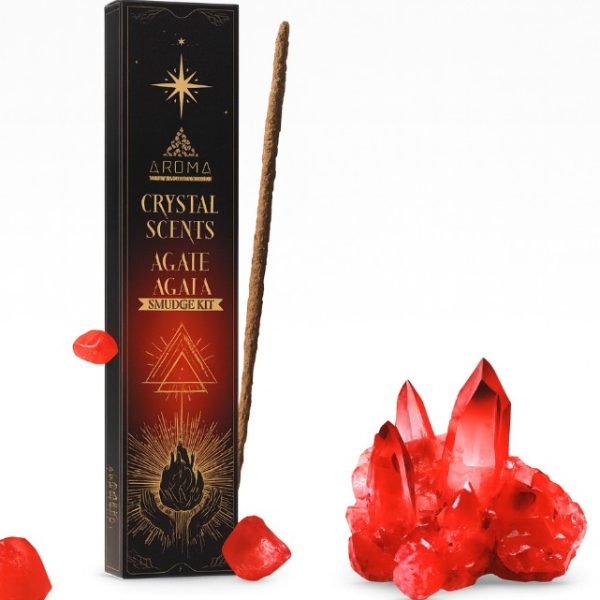 Incienso Ágata Aroma Crystal Scents – Equilibrio y Fortaleza Interior