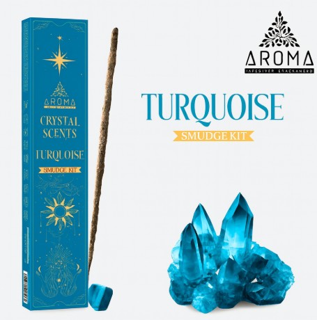 Incienso Turquesa Aroma Crystal Scents – Calma, Protección y Equilibrio