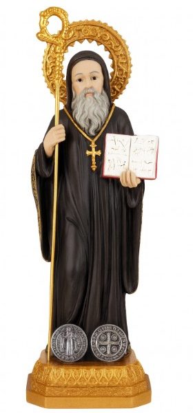 Estatua de San Benito – Resina 33 cm