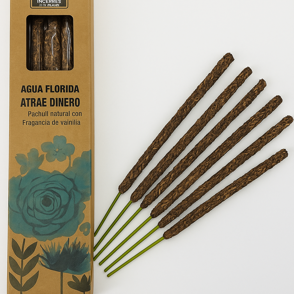 ChatGPT Image 5 dic 2025, 08_21_26 Incienso Agua de Florida “Atrae Dinero” – Casa Namaste - Imagen 1