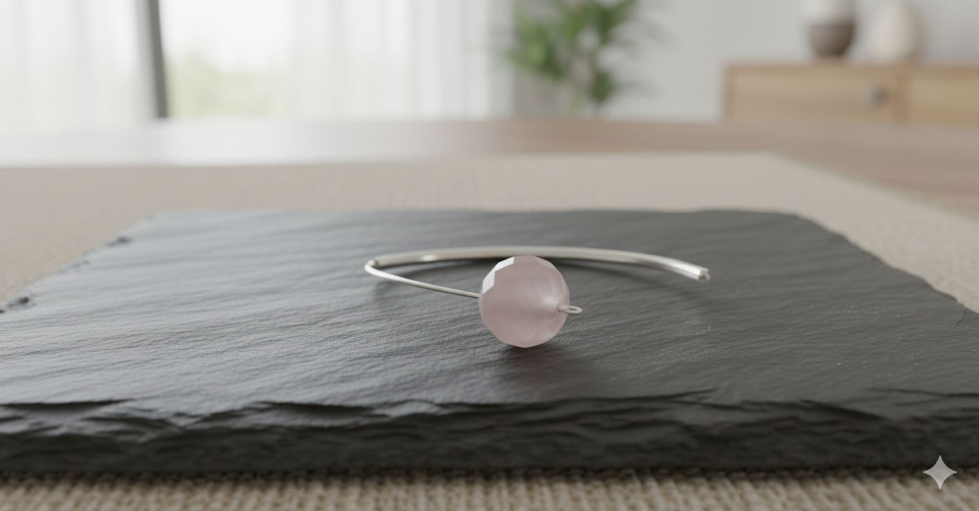 Gemini_Generated_Image_1042sp1042sp1042 Pendientes de Plata con Cuarzo Rosa Facetado - Imagen 1