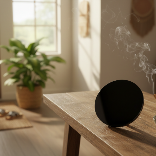 Espejo de Obsidiana Negra (8 cm): El Portal de la Verdad y la Protección