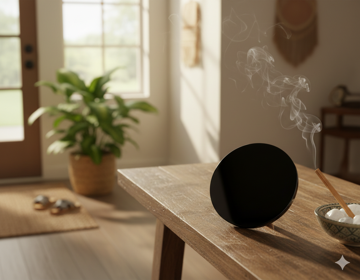 Gemini_Generated_Image_49v91n49v91n49v9 Espejo de Obsidiana Negra (8 cm): El Portal de la Verdad y la Protección - Imagen 1