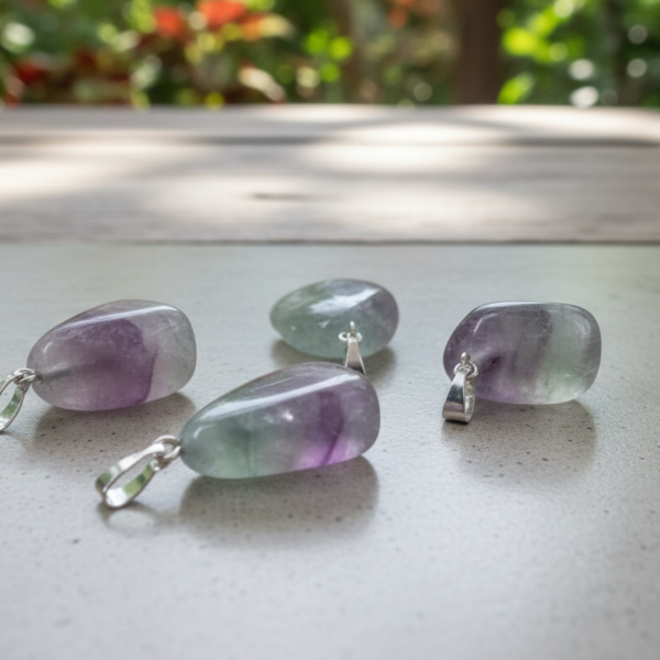 Colgante de Fluorita: Claridad Mental y Armonía de Colores