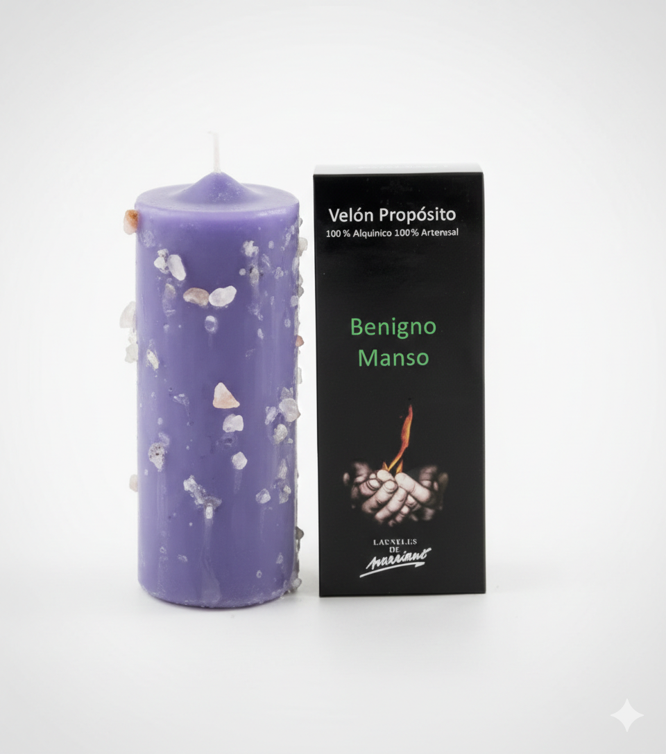 Gemini_Generated_Image_cyyzeocyyzeocyyz Velón de Propósito: Benigno Manso (Edición Alquímica) - Imagen 1