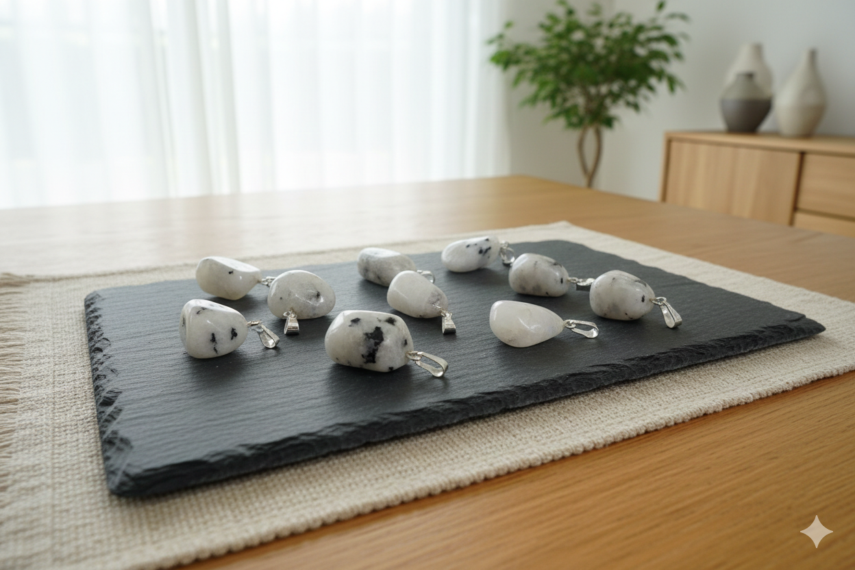 Gemini_Generated_Image_nphuq4nphuq4nphu Colgante de Piedra Luna Rodado – Amuleto de Intuición y Equilibrio (15-20mm) - Imagen 1