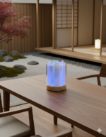 Lámpara de Selenita Multicolor: Armonía Natural y Tecnología