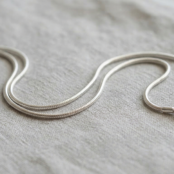 Cadena de Plata de Ley 925 - Modelo Cola de Ratón (70 cm)