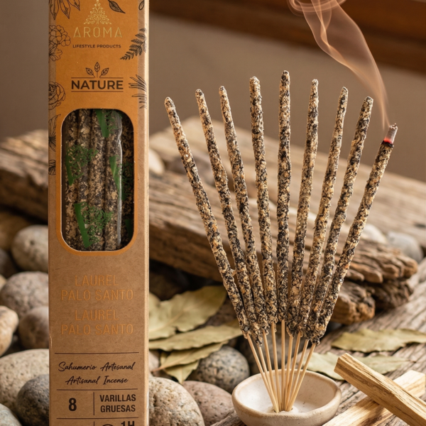Sahumerio Artesanal Aroma Nature – Laurel y Palo Santo