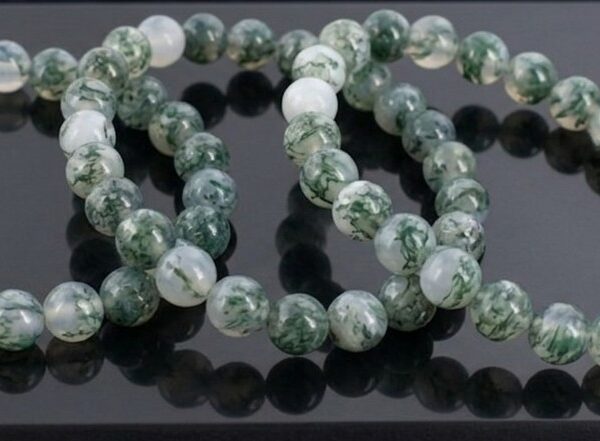 Pulsera de Ágata Árbol Natural (Bola 6mm)