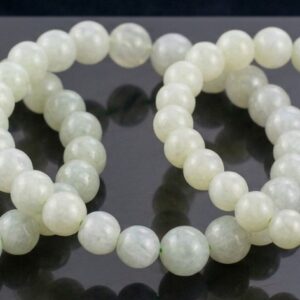 Pulsera de Jade Verde Natural (Bola 6mm)